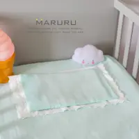 在飛比找momo購物網優惠-【MARURU】日本製嬰兒床單 薄荷綠 70x120(日本製