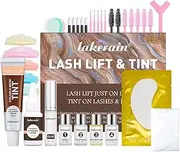 Lash Lift Kit,Brow Lamination Kit, Eyebrow Lamination Kit, Professional Eyelash & Brow 2 IN 1 Perm Kit, Eyebrow lift Kit, Fuller & Thicker Brows Suitable for Salon & Home Use, Lasts For 4-6 Weeks (brown)
