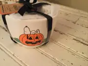 Rae Dunn - PEANUTS - Halloween Measuring Cups NEW Set Of Four Measuring Cups