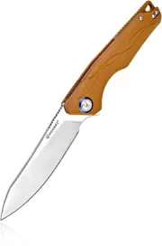 HARNDS Harvest Pocket Knife with Sandvik 14C28N Steel Folding Knife with G10 Han