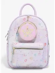 Pretty Guardian Sailor Moon Crystal Star Compact Coin Purse Mini Backpack bonus