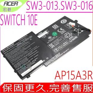 ACER AP15A3R 電池(原廠)-宏碁 Aspire switch 10E 電池, SW3-013P, SW3-016-18K8 電池, 10ESW3013P, 1ICP4/91/91-2, KT00203009