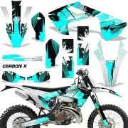 Custom MX Decal Kit Husqvarna TE/FE/TX All Models 17-19 CARBONX TEAL