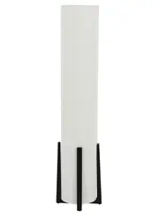 Breton 3 Light Floor Lamp in Black/White