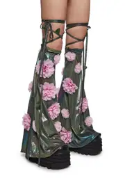 [Club Exx] Electric Bloom Leg Warmers