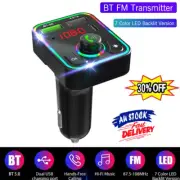 Wireless Bluetooth Car Kit FM TransmittYA USB+PD Charger Audio MP3 Music Player