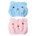 Women Girl Hair Dry Cap Hair-Drying for Head Wrapped Towel Absorbing Bathing Tu