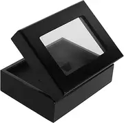 BESTOYARD Elegant Wooden Jewelry Display Case Luxurious Ring Storage Box for Proposals Weddings and Showcasing Your Jewelry Collection Multifunctional and Design