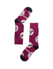 Manly Sea Eagles NRL Logo Dots Sock M/L