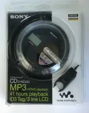 Sony Psyc ATRAC CD Walkman Portable Compact Disc Player - Black (D-NE330/BM)