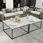 2X Sintered Stone Center Side Tables Nested Tables Studio Apartment Essentials