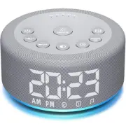 【3 in 1】 Sound Machine Alarm Clock Night Light White Noise Machine with 27 Sl...