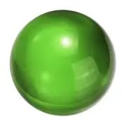 50mm/2" Crystal Sphere Ball Glass Solid Ball for Decoration, Green