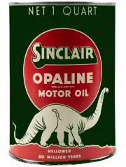 Sinclair Opaline Motor Oil Can Shaped DIECUT NEW Sign 18" Tall USA STEEL