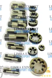NEW BRITISH STANDARD PIPE TAP & DIE SET 1/8" TO 1" BSP BSPP HIGH CARBON STEEL