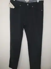 NWT Peter Millar Mens 32x34 Ultimate Sateen Black Golf Pants Slacks ME0B39