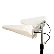 Maswell 5G MIMO antenna entry level Ultra Wideband Genuine 600-6000MHz Log Periodic entry level 8dBi gain Cellular 5G 4G LTE and All WiFi Bands 2 * 2 MIMO