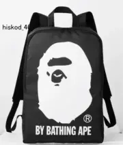 A BATHING APE BAPE Backpack Black Monkey face Bag Collection Mook book appendix