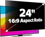 GUDTEKE [2-Pack HD Computer Privacy Screen 24 inch, Upgraded Monitor Privacy Screen for 16:9 Widescreen Removable Anti Glare Computer Screen Cover and Blue Light UV-Blocking Screen Privacy Filter