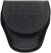 Bianchi Accumold 7300 Covered Black Handcuff Case Hook and Loop Closure (Size 2)