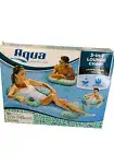 Pool Lounge Blue Chair 3-in-1 Lounge Chair Swimming Float Inflatable Water Mat