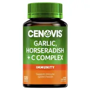 Cenovis Garlic, Horseradish & Vitamin C Immune Support - 120 Capsules