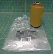 (Roll of 100) 3M 5" Dia Stikit Paper Disc Roll 236U P150 Grade Sandpaper 55543