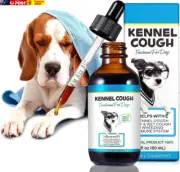 Dog Cough Herbal Drops 60Ml | Kennel Cough Remedy for All Breeds & Sizes | Throa