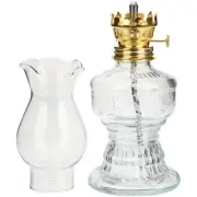 Portable Vintage Glass Kerosene Lamp Oil Lantern Indoor Oil Lamp