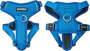 DJANGO Tahoe No Pull Dog Harness – Comfortable, Durable, & Padded Dog Harness with Front & Back D-Rings – Adjustable & Secure Harness for Outdoor Adventures & Everyday Use (Alpine Blue, Small)