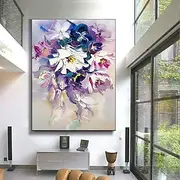Oil painting Hand-painted Wall Art Abstract Knife Painting Landscape Flower Home Decoration Decorative Roll Canvas Frameless Unstretched