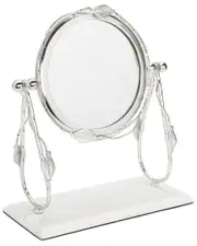 Alice Pazkus Leaf Table Mirror with Marble Base