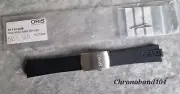 Genuine OEM Oris 24mm Black Rubber Watch Strap & Déployant Clasp NEW!!