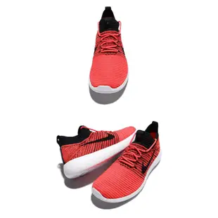 【NIKE】W ROSHE TWO FLYKNIT V2 橘紅 編織 慢跑 二代(917688-600)