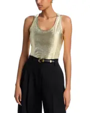 Aqua Metallic Tank Top - Exclusive