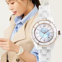 在飛比找PChome24h購物優惠-RELAX TIME 經典陶瓷系列手錶-藍貝 RT-93-1