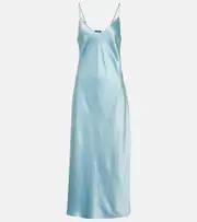 [Joseph] Joseph Clea silk satin slip dress AU 16 blue