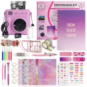 FINcredible Photomaker Kit - Instant Print Camera for Kids Plus DIY Journal K...
