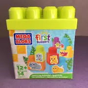 Learn My Animals Mega Bloks First Builder 12+ Months 14 Pieces #81206
