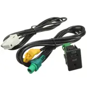 Aux in Switch USB Wire Cable Adapter fit For BMW 3 5 series E87 E90 E91 X5 X6