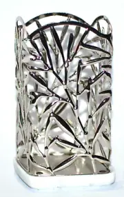 BATH & BODY WORKS VINE LEAF CHROME MARBLE GENTLE FOAMING HAND SOAP SLEEVE HOLDER