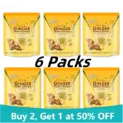Ginger Honey Crystals, Lemon, Ginger Tea Herbal Tea 30 Sachets (6 Packs)