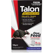 Talon Rat & Mouse Baits Killer 6 Pellet Trays 150g