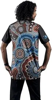 [YILAY] Sport Short Sleeve Shirt - Exercise - Rugby - Football - Running - Breathable - Indigenous Owned and Operated - Indigenous Design for NAIDOC 2022