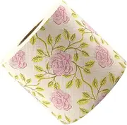 Printed Bamboo Pulp Paper Toilet Rolls Elegant Decorative Rolls for Bathroom Use