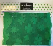 Brother Sister Design Green Shamrock Table Runner/13" x 72"