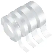 4 Rolls Double Sided Heavy Duty Tapes, Clear Two Sided Mounting Adhesive Tape He