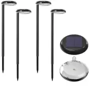Solar Pathway Lights - Super Bright 300 Lumens with 2-in-1 Warm White & Dayli...