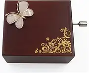 Mini Handcrank Music Box Tune of Happy Birthday(Butterfly)