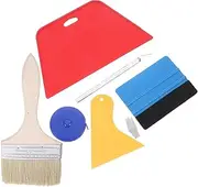 iplusmile Wallpaper Smoothing Tool Kit for Professionals Beginners 11pc Automotive Vinyl Application Tool Set Squeegee Scraper Blades